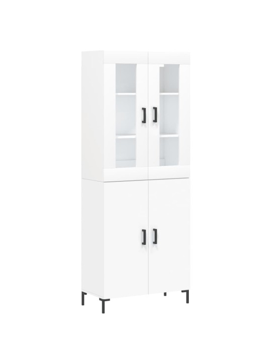 Skříň highboard bílá 69,5 x 34 x 180 cm kompozitní dřevo