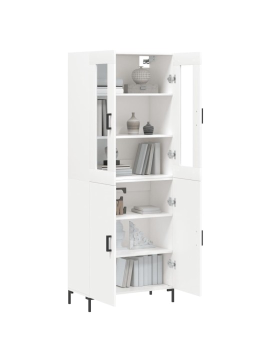 Skříň highboard bílá 69,5 x 34 x 180 cm kompozitní dřevo