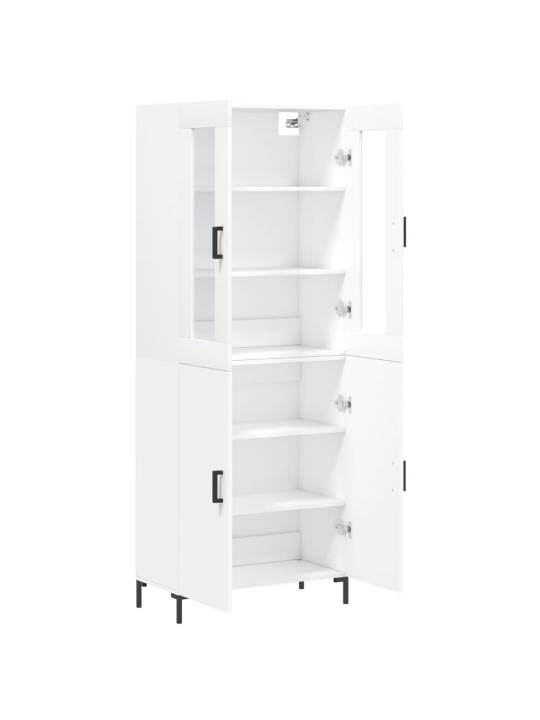 Skříň highboard bílá 69,5 x 34 x 180 cm kompozitní dřevo