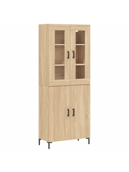 Skříň highboard dub sonoma 69,5 x 34 x 180 cm kompozitní dřevo