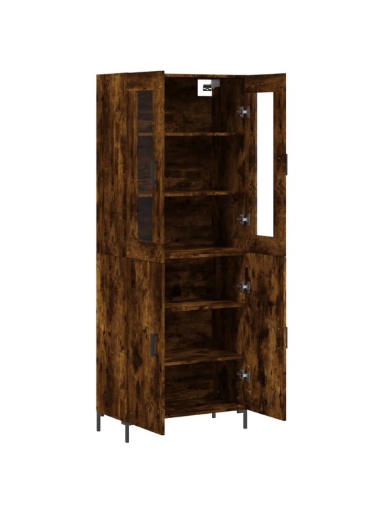 Skříň highboard kouřový dub 69,5 x 34 x 180 cm kompozitní dřevo