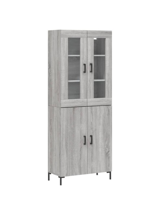 Skříň highboard šedá sonoma 69,5 x 34 x 180 cm kompozitní dřevo