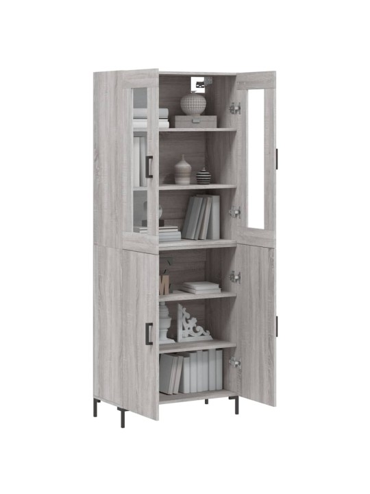 Skříň highboard šedá sonoma 69,5 x 34 x 180 cm kompozitní dřevo