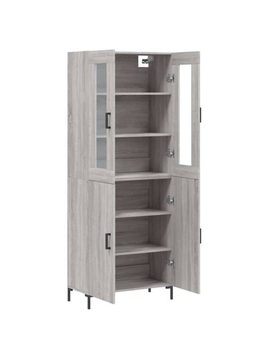 Skříň highboard šedá sonoma 69,5 x 34 x 180 cm kompozitní dřevo