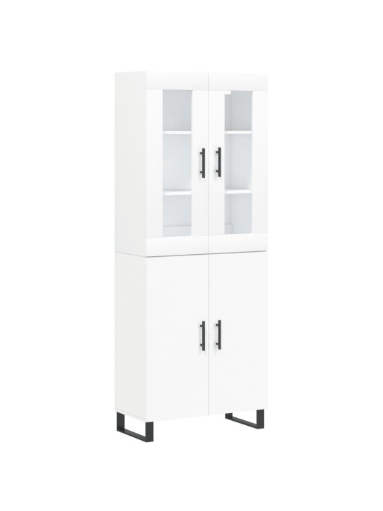 Skříň highboard bílá 69,5 x 34 x 180 cm kompozitní dřevo