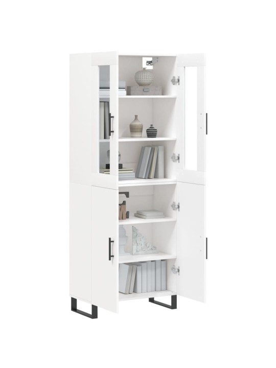 Skříň highboard bílá 69,5 x 34 x 180 cm kompozitní dřevo