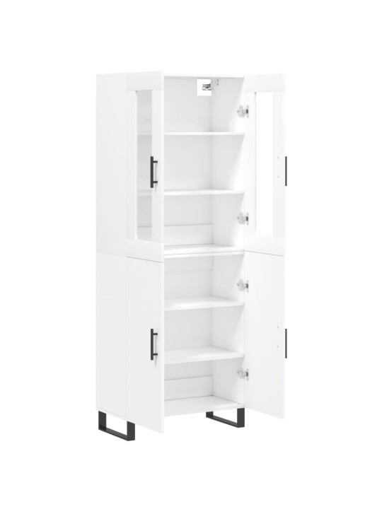 Skříň highboard bílá 69,5 x 34 x 180 cm kompozitní dřevo