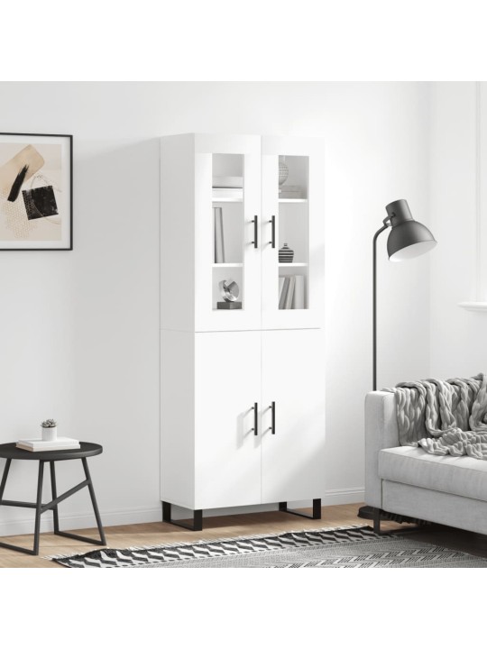 Skříň highboard bílá 69,5 x 34 x 180 cm kompozitní dřevo