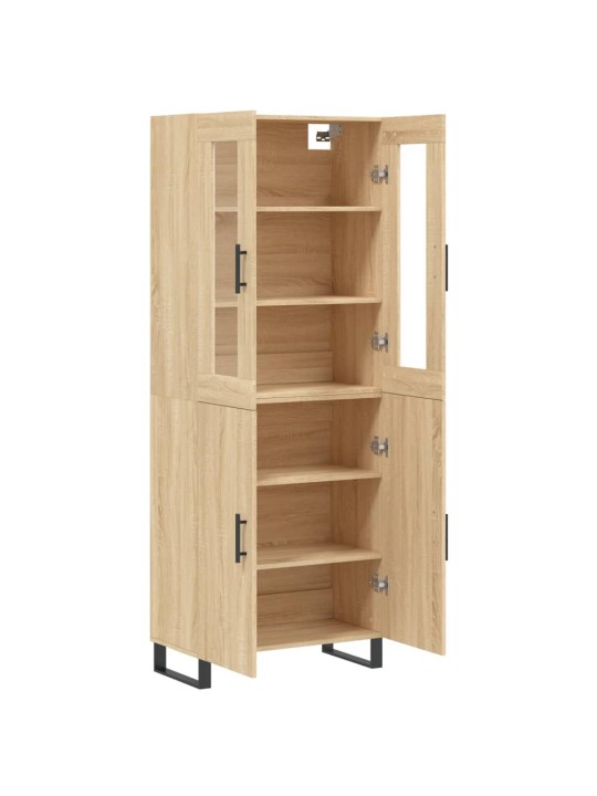 Skříň highboard dub sonoma 69,5 x 34 x 180 cm kompozitní dřevo
