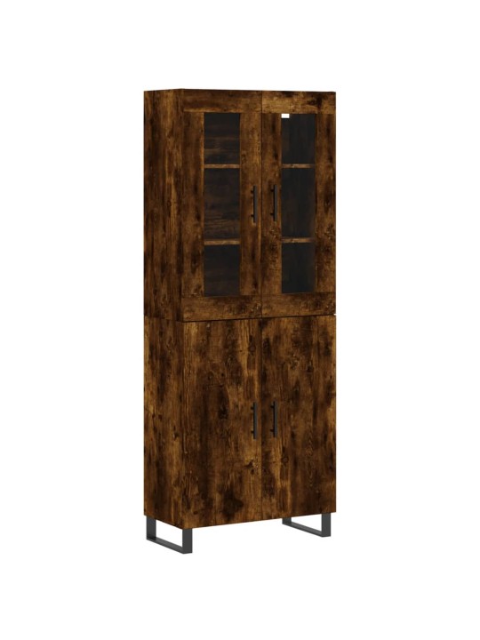 Skříň highboard kouřový dub 69,5 x 34 x 180 cm kompozitní dřevo