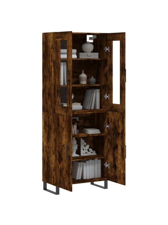 Skříň highboard kouřový dub 69,5 x 34 x 180 cm kompozitní dřevo