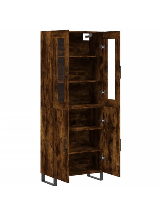 Skříň highboard kouřový dub 69,5 x 34 x 180 cm kompozitní dřevo
