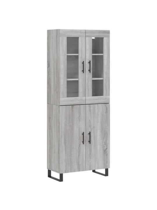 Skříň highboard šedá sonoma 69,5 x 34 x 180 cm kompozitní dřevo