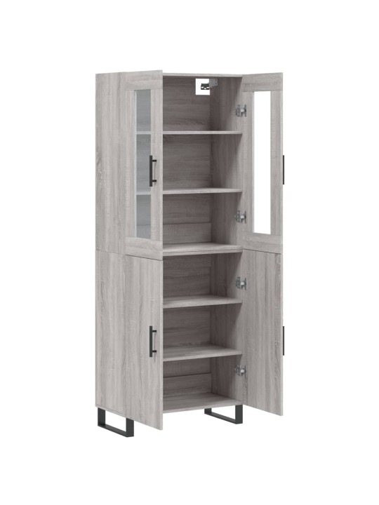 Skříň highboard šedá sonoma 69,5 x 34 x 180 cm kompozitní dřevo