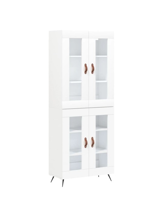 Skříň highboard bílá 69,5 x 34 x 180 cm kompozitní dřevo