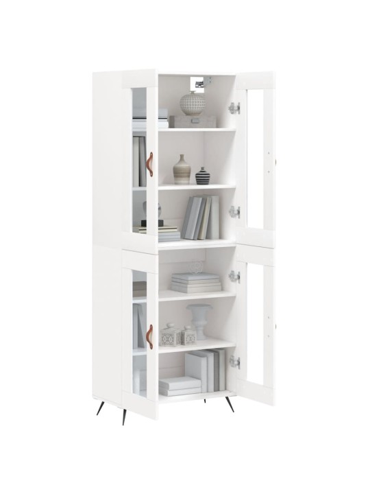 Skříň highboard bílá 69,5 x 34 x 180 cm kompozitní dřevo