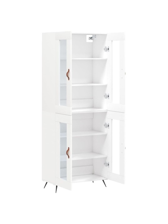 Skříň highboard bílá 69,5 x 34 x 180 cm kompozitní dřevo