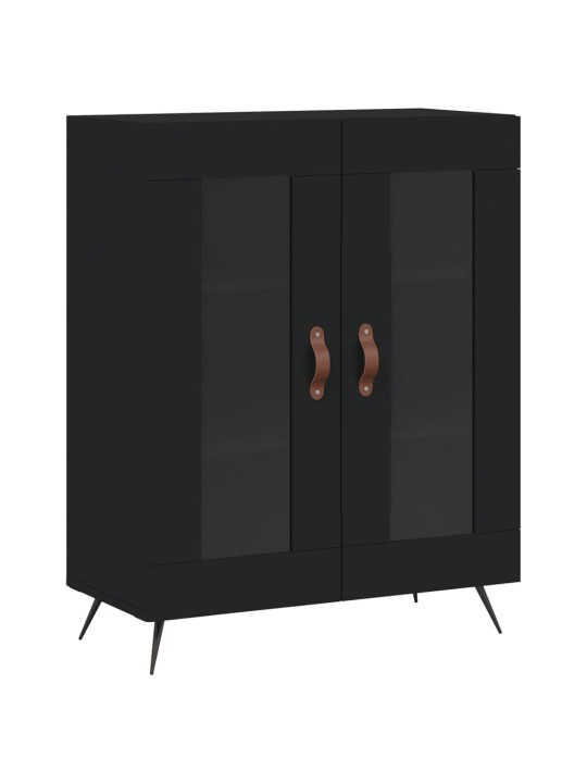 Skříň highboard černá 69,5 x 34 x 180 cm kompozitní dřevo