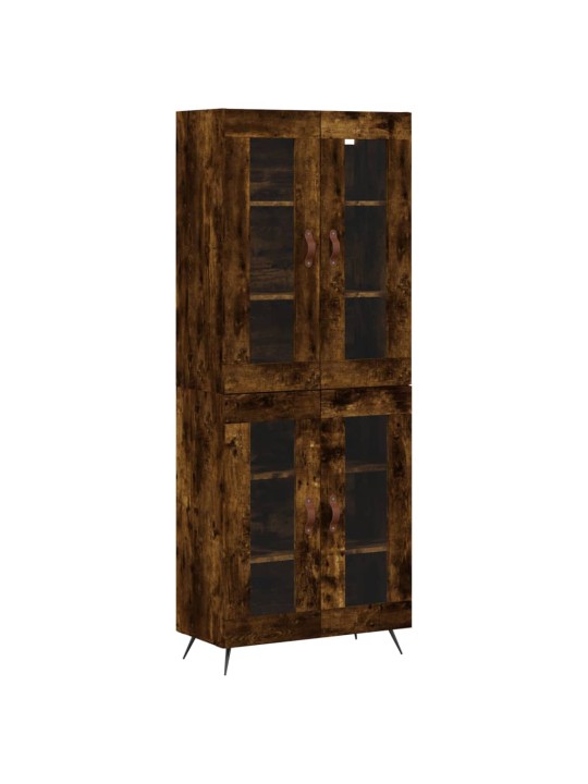 Skříň highboard kouřový dub 69,5 x 34 x 180 cm kompozitní dřevo