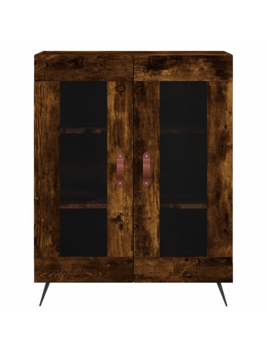 Skříň highboard kouřový dub 69,5 x 34 x 180 cm kompozitní dřevo