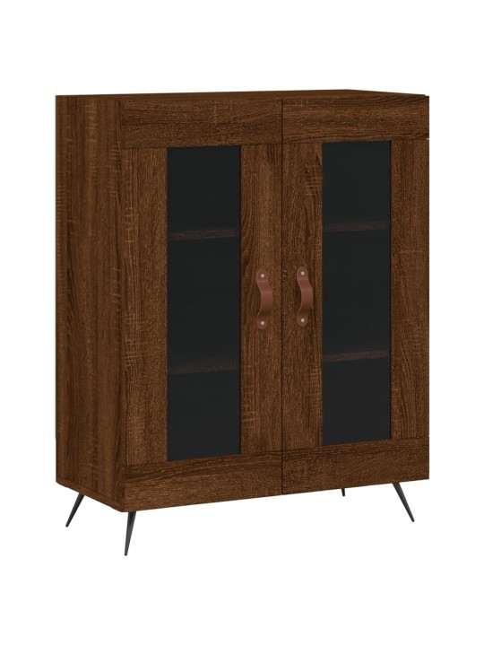 Skříň highboard hnědý dub 69,5 x 34 x 180 cm kompozitní dřevo