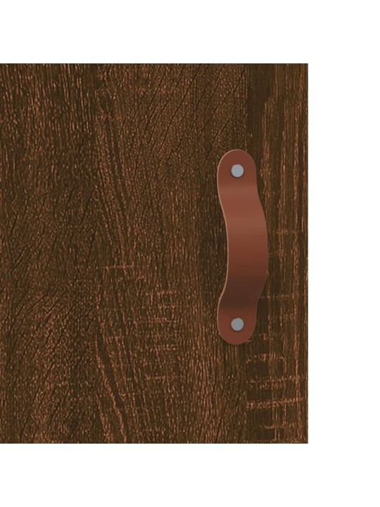 Skříň highboard hnědý dub 69,5 x 34 x 180 cm kompozitní dřevo