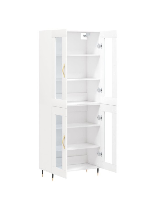Skříň highboard bílá 69,5 x 34 x 180 cm kompozitní dřevo
