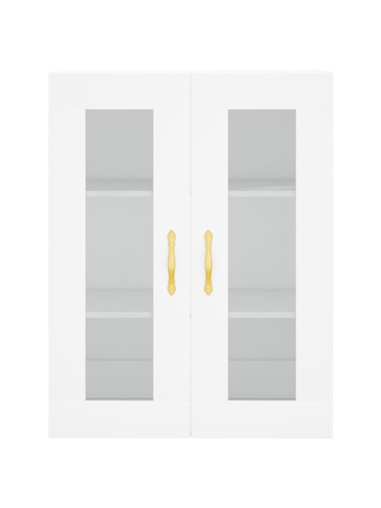 Skříň highboard bílá 69,5 x 34 x 180 cm kompozitní dřevo