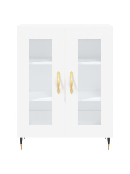 Skříň highboard bílá 69,5 x 34 x 180 cm kompozitní dřevo