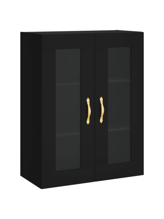 Skříň highboard černá 69,5 x 34 x 180 cm kompozitní dřevo