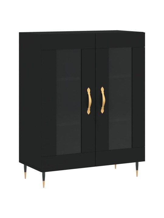 Skříň highboard černá 69,5 x 34 x 180 cm kompozitní dřevo