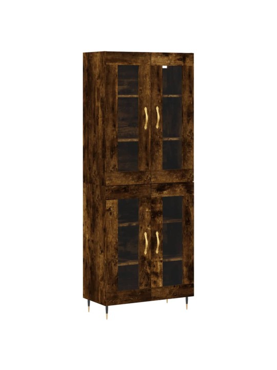 Skříň highboard kouřový dub 69,5 x 34 x 180 cm kompozitní dřevo