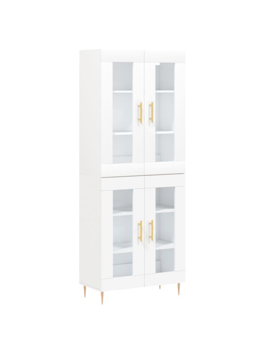 Skříň highboard bílá 69,5 x 34 x 180 cm kompozitní dřevo
