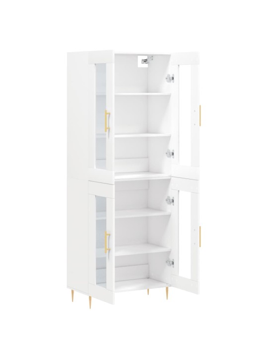 Skříň highboard bílá 69,5 x 34 x 180 cm kompozitní dřevo