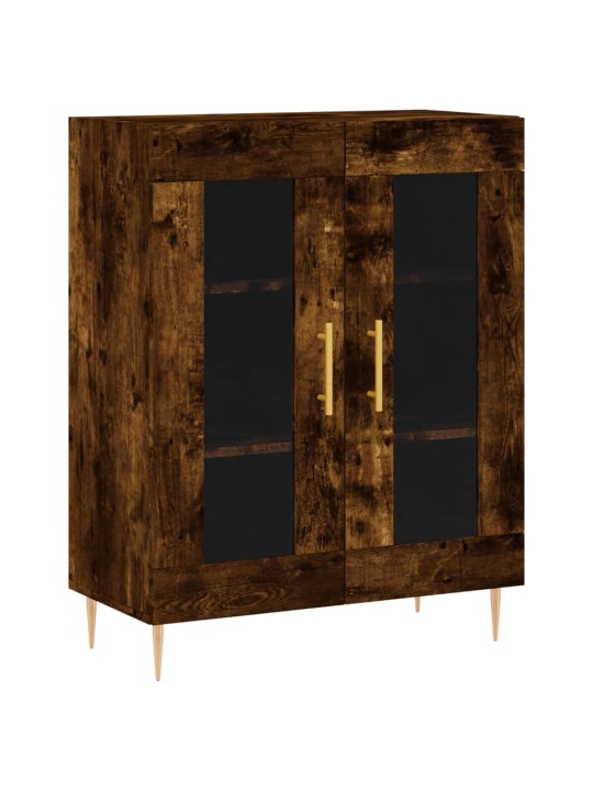 Skříň highboard kouřový dub 69,5 x 34 x 180 cm kompozitní dřevo
