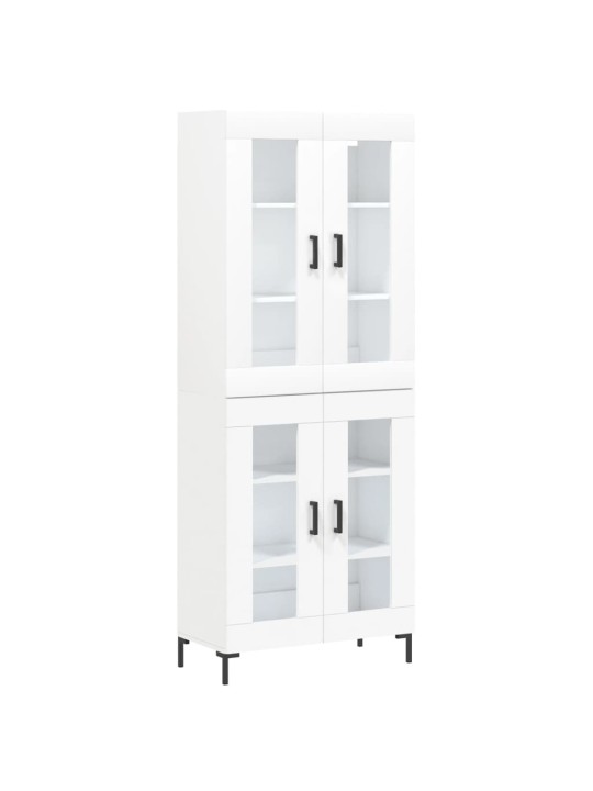 Skříň highboard bílá 69,5 x 34 x 180 cm kompozitní dřevo