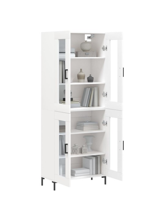 Skříň highboard bílá 69,5 x 34 x 180 cm kompozitní dřevo