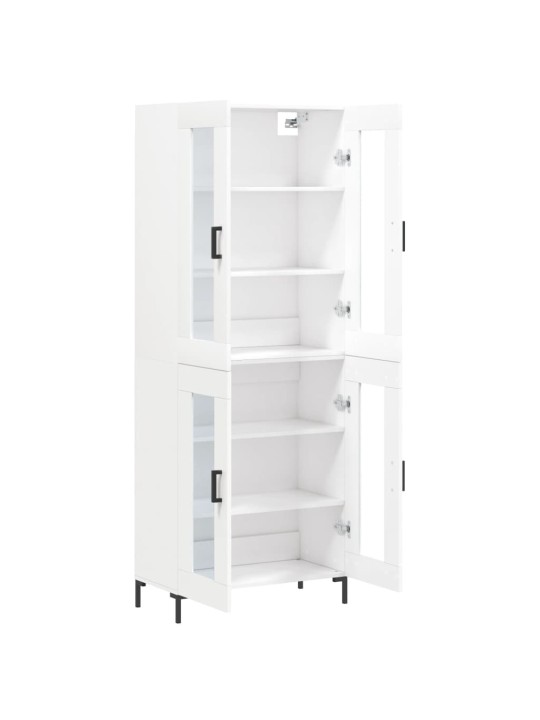 Skříň highboard bílá 69,5 x 34 x 180 cm kompozitní dřevo