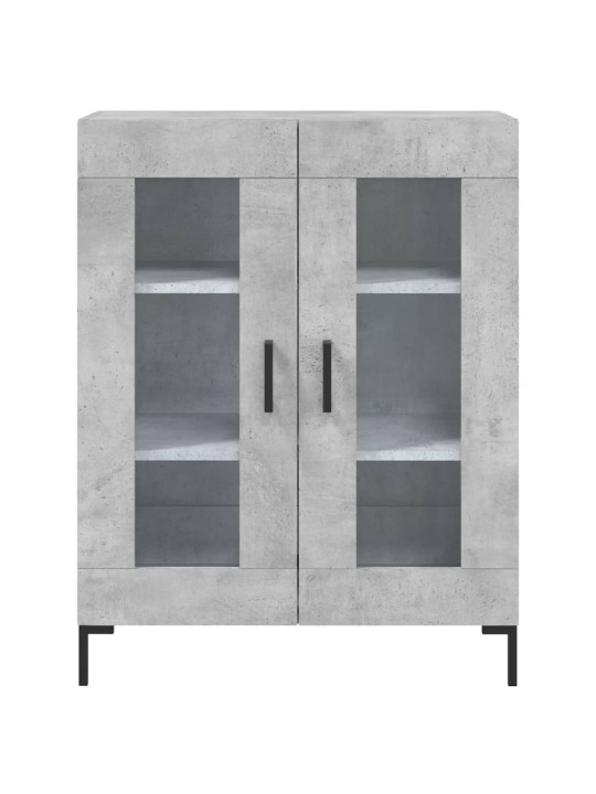 Skříň highboard betonově šedá 69,5x34x180 cm kompozitní dřevo