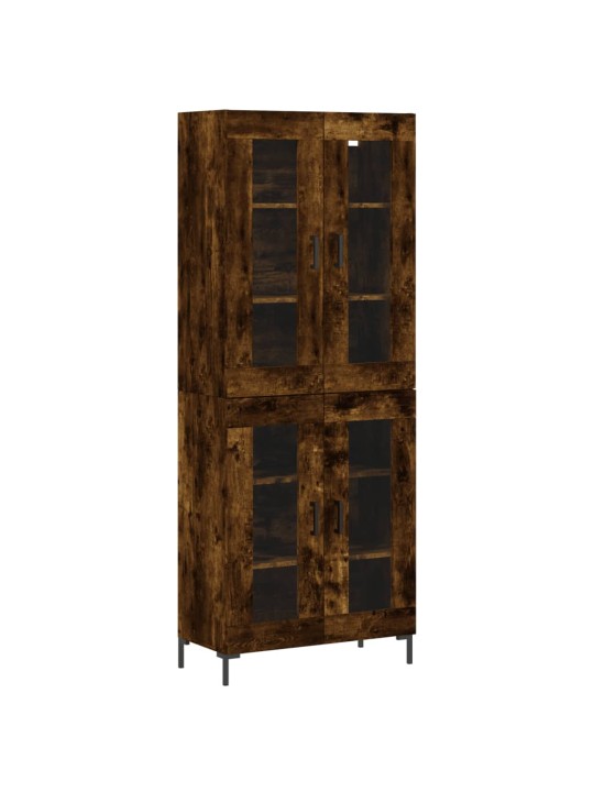Skříň highboard kouřový dub 69,5 x 34 x 180 cm kompozitní dřevo