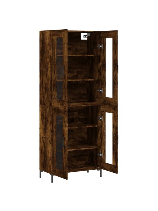Skříň highboard kouřový dub 69,5 x 34 x 180 cm kompozitní dřevo