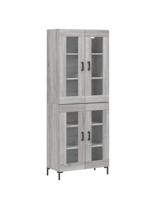 Skříň highboard šedá sonoma 69,5 x 34 x 180 cm kompozitní dřevo