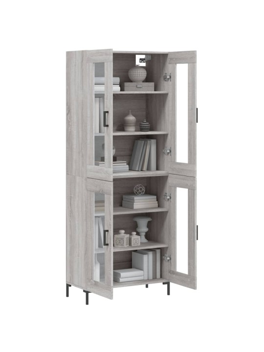 Skříň highboard šedá sonoma 69,5 x 34 x 180 cm kompozitní dřevo