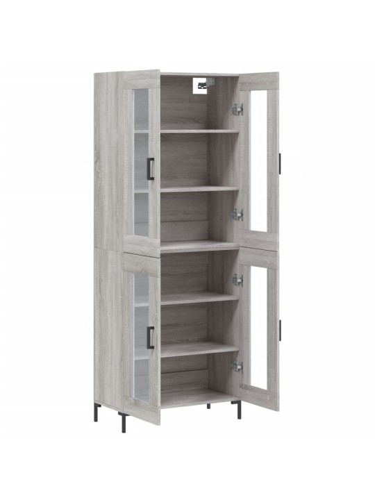 Skříň highboard šedá sonoma 69,5 x 34 x 180 cm kompozitní dřevo