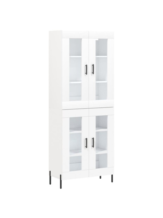 Skříň highboard bílá 69,5 x 34 x 180 cm kompozitní dřevo