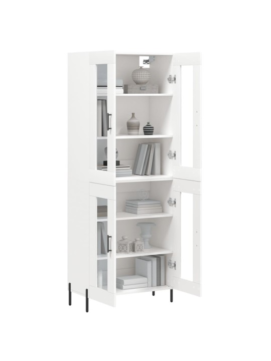 Skříň highboard bílá 69,5 x 34 x 180 cm kompozitní dřevo