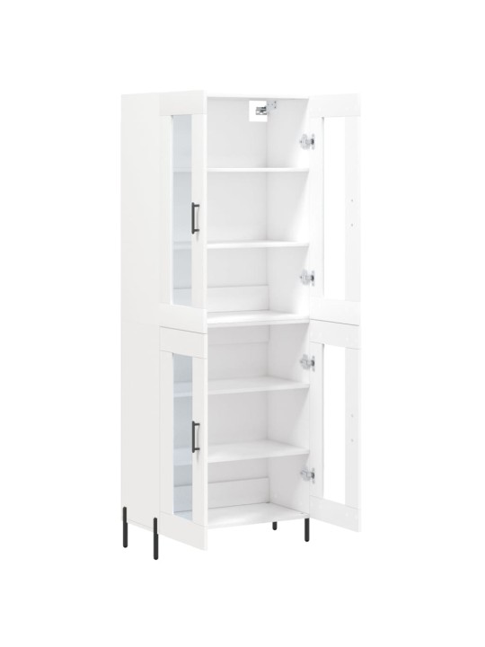 Skříň highboard bílá 69,5 x 34 x 180 cm kompozitní dřevo