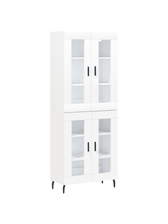Skříň highboard bílá 69,5 x 34 x 180 cm kompozitní dřevo
