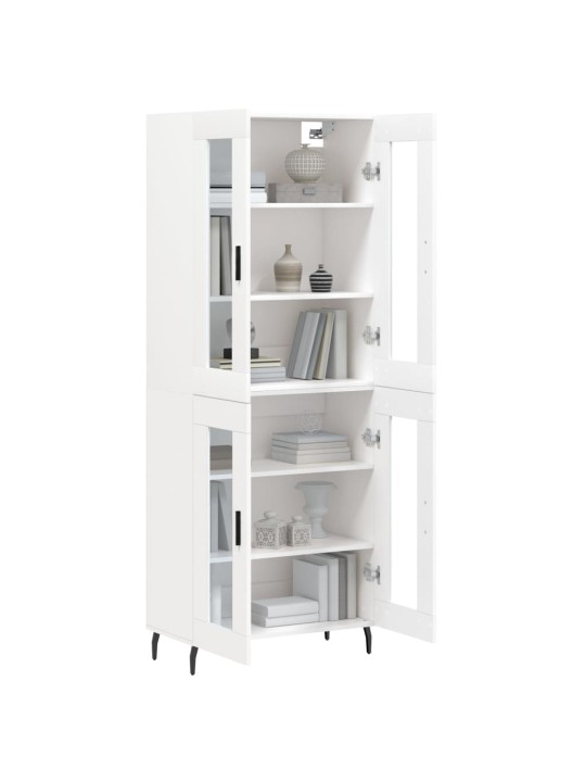 Skříň highboard bílá 69,5 x 34 x 180 cm kompozitní dřevo