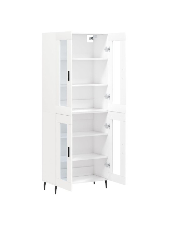 Skříň highboard bílá 69,5 x 34 x 180 cm kompozitní dřevo